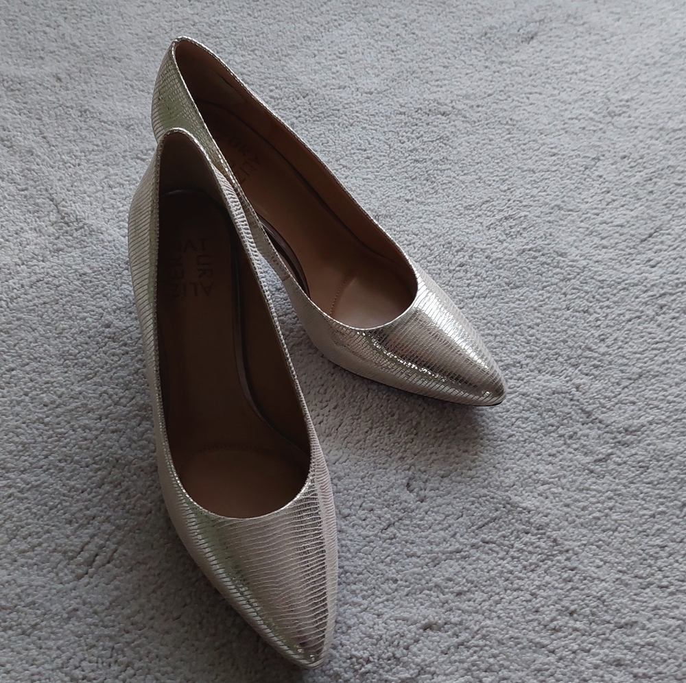 Silver Dress Pumps